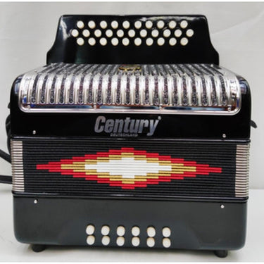 Acordeon Century C3012fanp De Botones Fa Parrilla Metal Negro